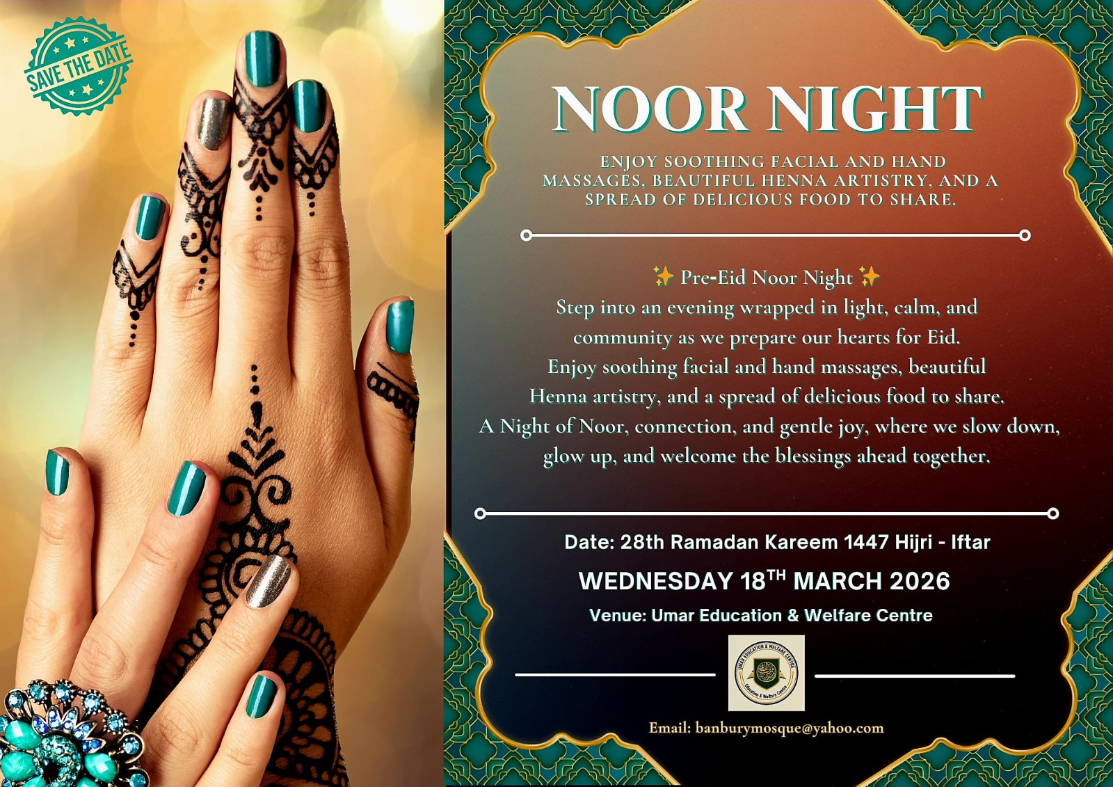 Pre-Eid Noor Night | 15th March 2026 | BMM Event